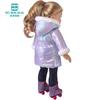 Clothes for Dolls Fits 43cm Toy New Born Doll American Doll Fashion Cotton Jacket Pink Rose Red White Purple