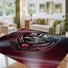 Beşiktaş FC Design Crystal Velvet Rug Soft Decorative Mat for Bedroom Entrance