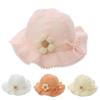 Sweet Baby Summer Hat for Girls Accessories Kids Cap Cotton Adjustable Infant Bucket Hats Princess Toddler Sun Hat 3-24M