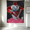 Убийственные клоуны из космоса Настенный гобелен Эстетичное настенное панно Печатная тканевая покрывало Декоративные гобелены для спальни гостиной Домашний декор