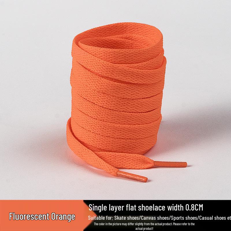 Flat Shoelaces for Canvas Sports & Skate Shoes, Casual Boots, Little White Shoes, Unisex Pure White Shoelaces