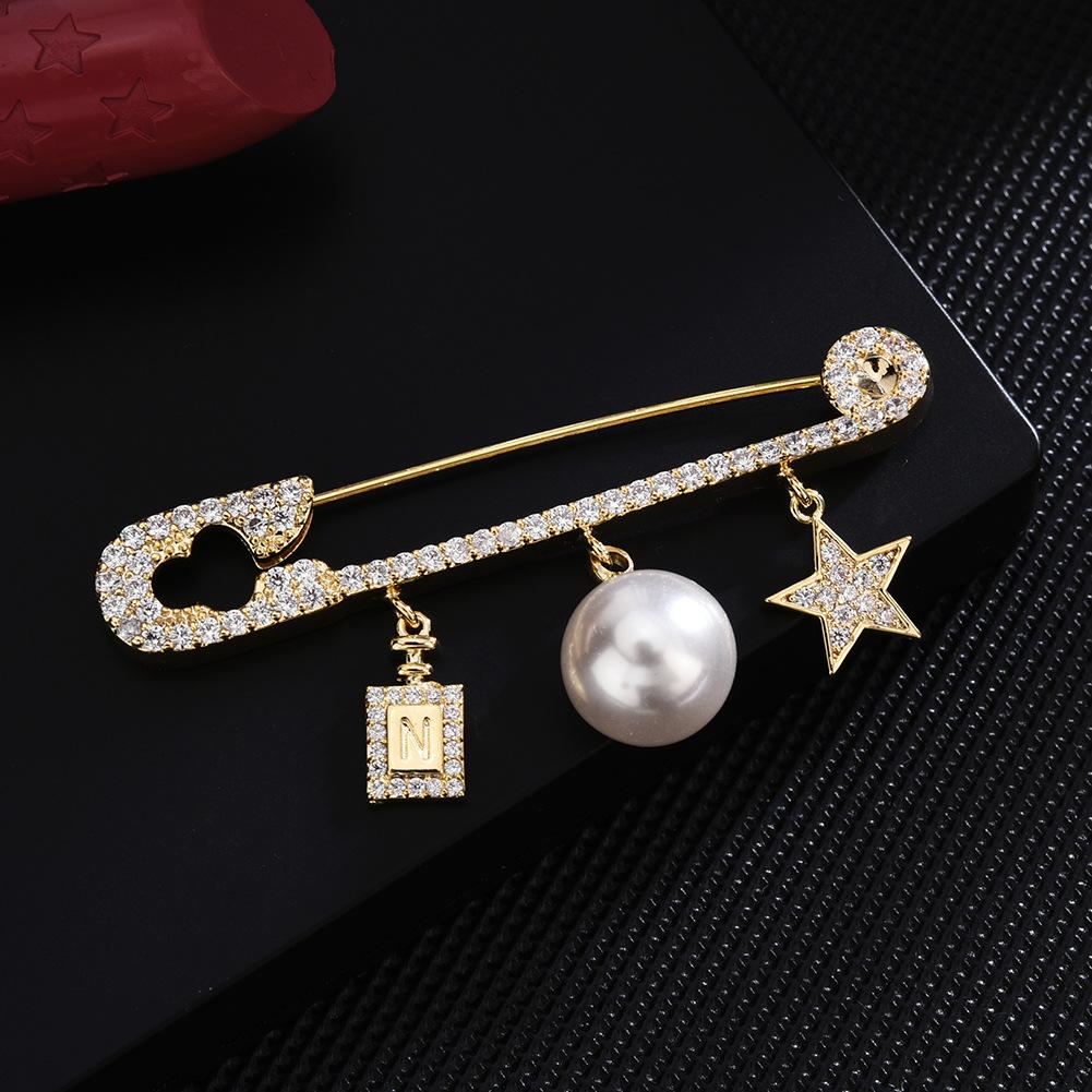 Senior Brooches Flower Leaf Brooch Pins for Women Suit Pendant Fashion Brooches Jewelry