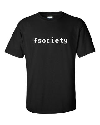 Fsociety Мистер. Футболка Робот Футболка Злая Корпорация Телешоу Маленький- 5XL в наличии. Выберите цвет