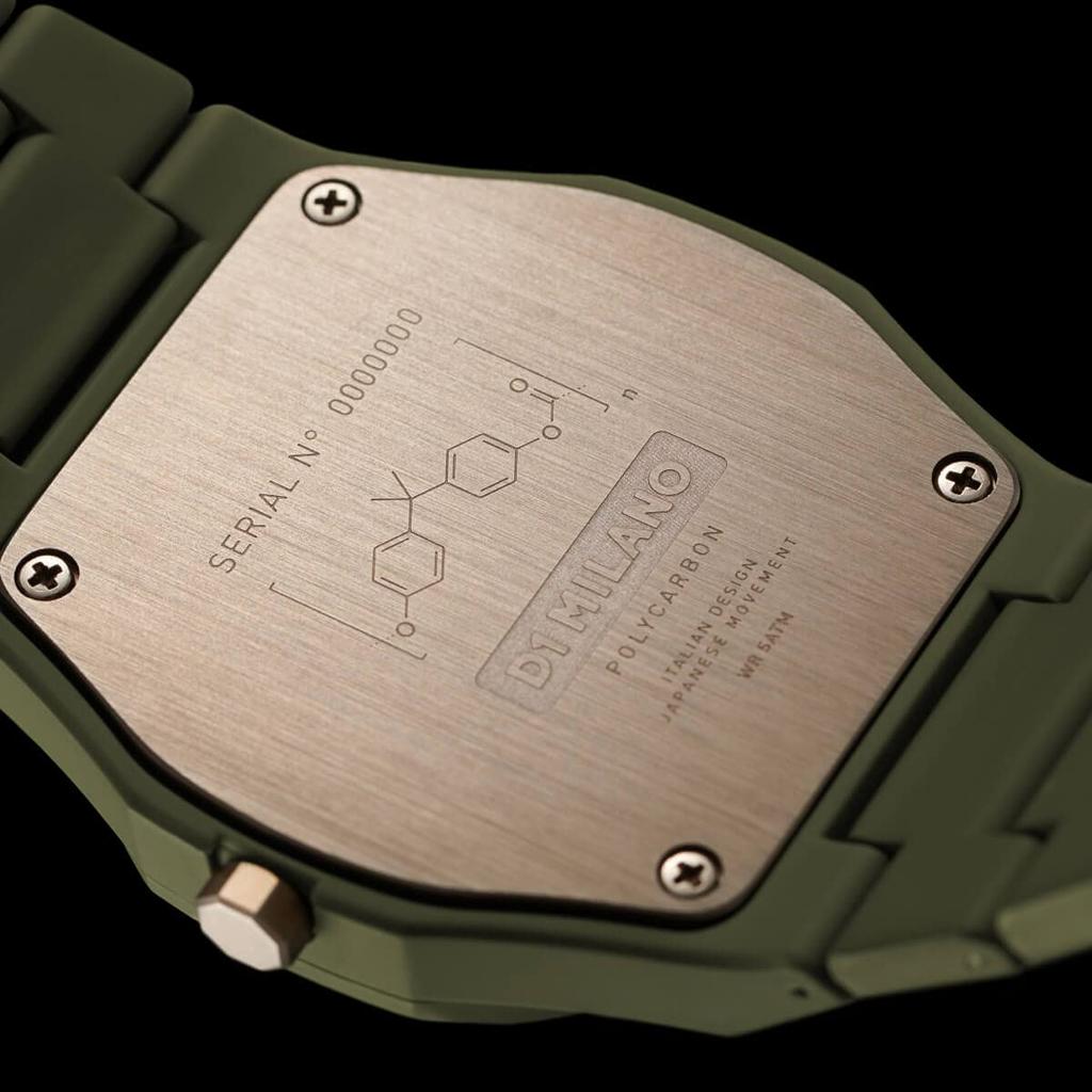 Authorized Dealer D1 Milano Watch PCBJ22 Military Green [D1MILANO] Men's [Polycarbonate]