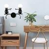 KAWELL Bracket Light Vintage Wall Light Doll Light Double Head Metal Wall Light Sconce Lighting Cartoon Doll Height Adjustable Gift Wall Lamp LED Wall