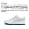 Nike Dunk Low White Grey Teal GS FD9911-101