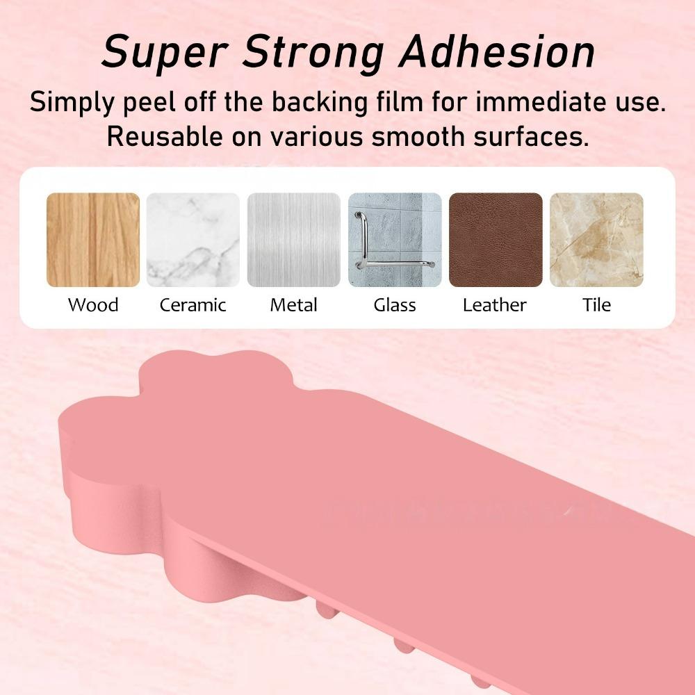 Versatile Silicone Makeup Brush Holder for Wall Mounting, Reusable Suction Cup Organizer for Brushes, 3-In-1 Rack for Washing