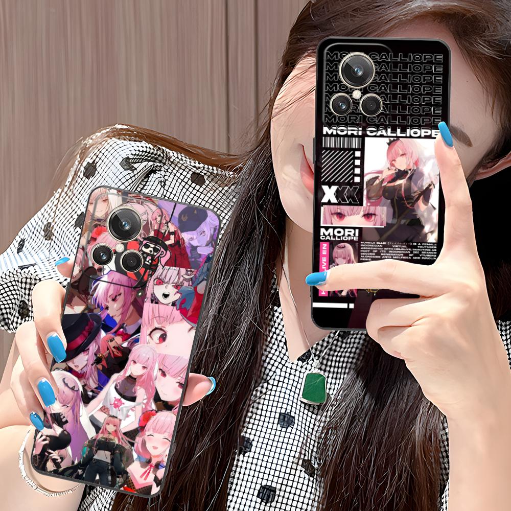 Матовый TPU чехол для мобильного телефона Holo Mori Calliope для Realme GT 8 Neo Pro C75 73 71 C67 65 C55 53 C35 31 C20 15 Цветная обложка
