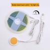 USB 5V Wood Panel COB Touch Light Strip - Flexible, Single Color, Dimmable, DIY Atmosphere Lighting
