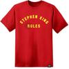 Unisexs Stephen King Rules Monster Squad Movie T Shirt Vintage Retro 80s Horror