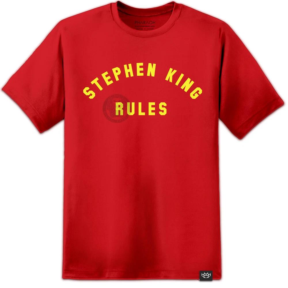 Unisexs Stephen King Rules Monster Squad Movie T Shirt Vintage Retro 80s Horror