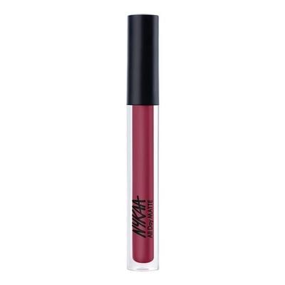 Nykaa All Day Matte Водостойкая, не отпечатывающаяся, устойчивая к маске, 12-часовая жидкая помада - Girl Gang
