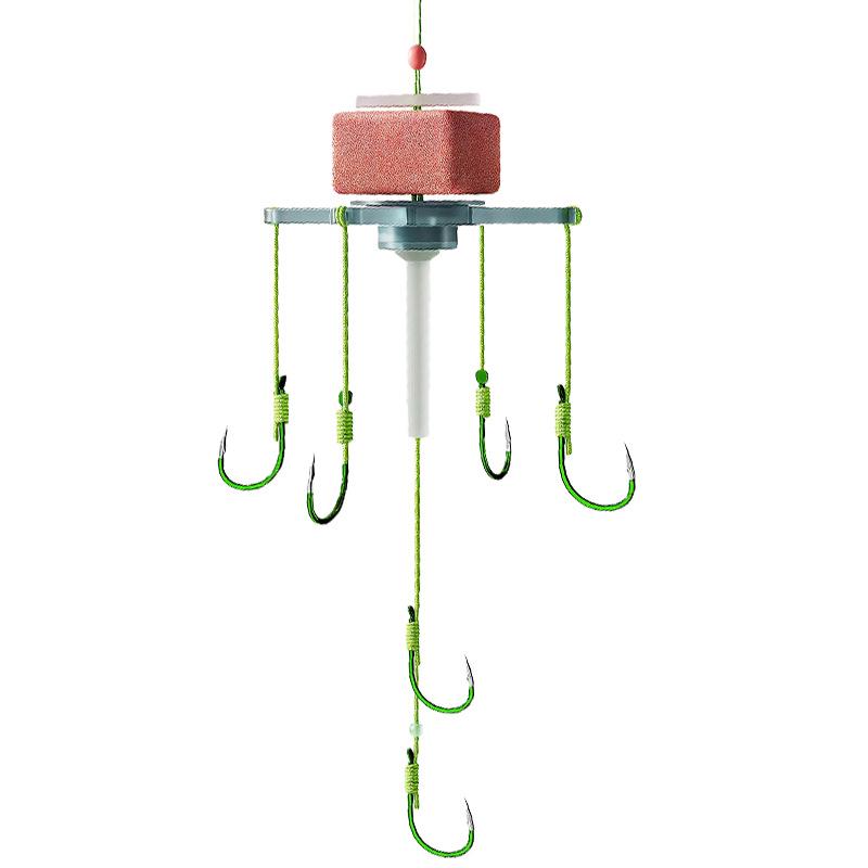 Поплавочная оснастка Zhan Lian Yong: Специальный набор крючков и лески для морского удилища, идеален для водных монстров