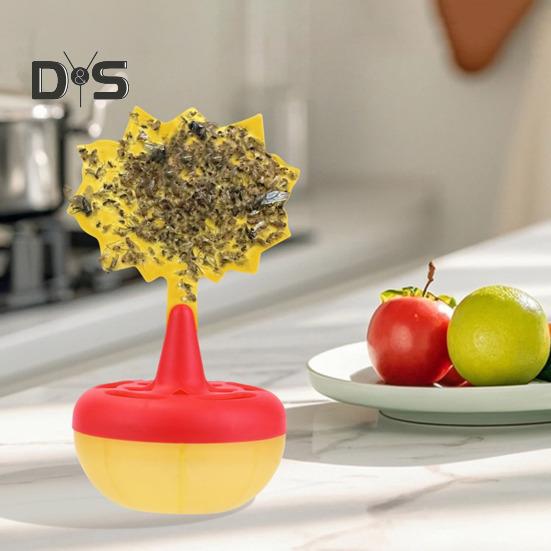 Липкая доска-ловушка для мух с основанием, прочная клейкая основа для использования в помещении и на открытом воздухе в ресторане, кухня, устройство для ловли мелких летающих животных, мошек и плодовых мух