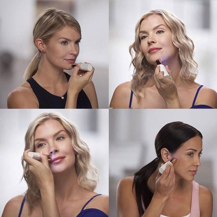 VMini Électrique Épilateur Rouge À Lèvres Forme Rasage Rasoir Lady Hair Remover Pour Les Femmes Corps Visage