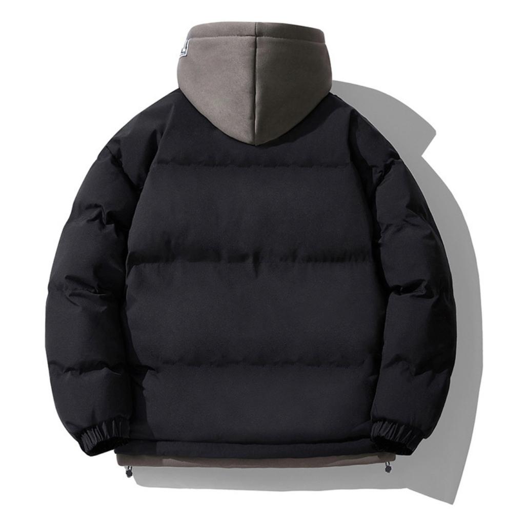 Мужская хлопковая одежда с капюшоном на осень и зиму больших размеров, утепленная теплая хлопковая одежда M-6XL