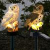 1/2 шт. Солнечный светильник-сова на колышке, погодостойкий, водонепроницаемый, для улицы, сада, двора, дорожки, патио, газона, Солнечная птица, светодиодная декоративная лампа
