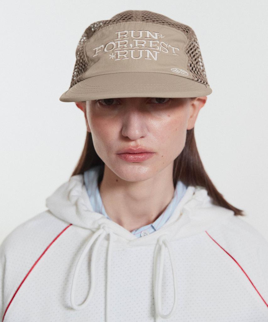 Кепка-сетка Minasu Run For Rest Run Mesh Camp Cap_Бежевый