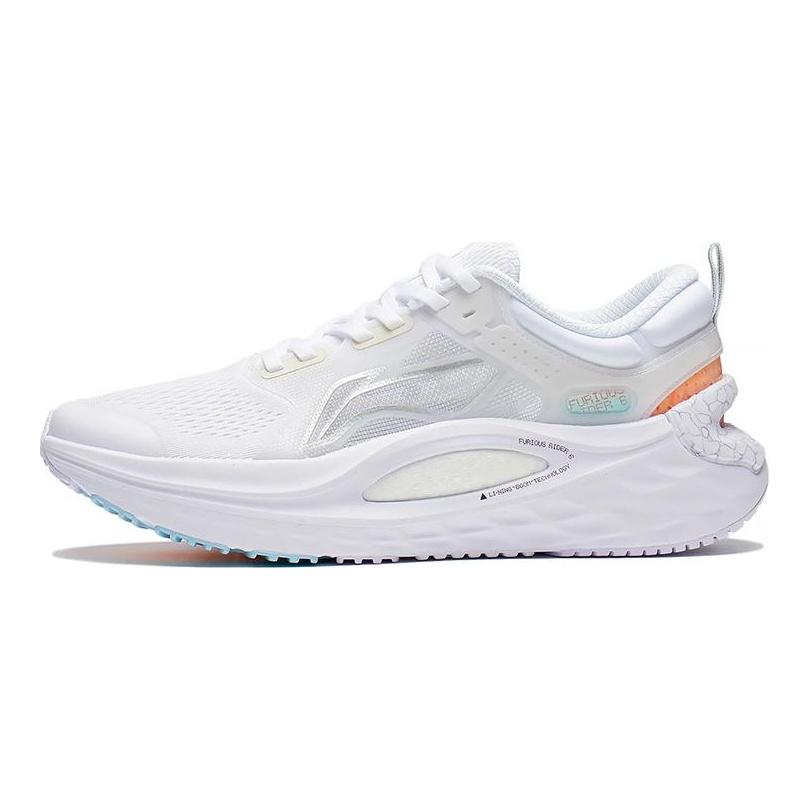 Li Ning Furious Rider 6.0 Стабильная поддержка Легкие Низкие Беговые Кроссовки Мужские Белые ARZS001-13