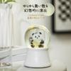 Snow Globe Lewondr Day Present Music Box Day Flower Box Snow Globe with LED Light Interior Celebration Present Panda Holding a Rose White Mother's