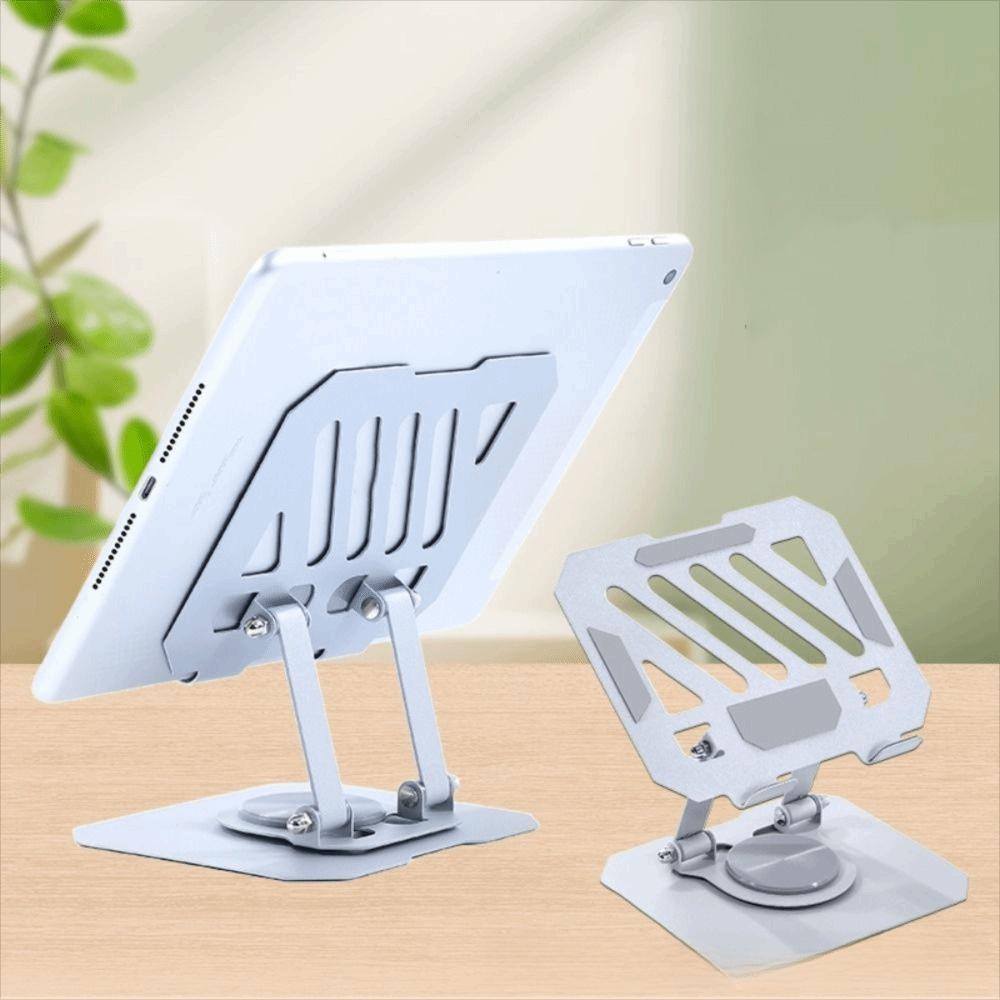 360° Rotating Laptop Stand Adjustment Desktop Holder Portable Metal Tablet Stand Video Viewing
