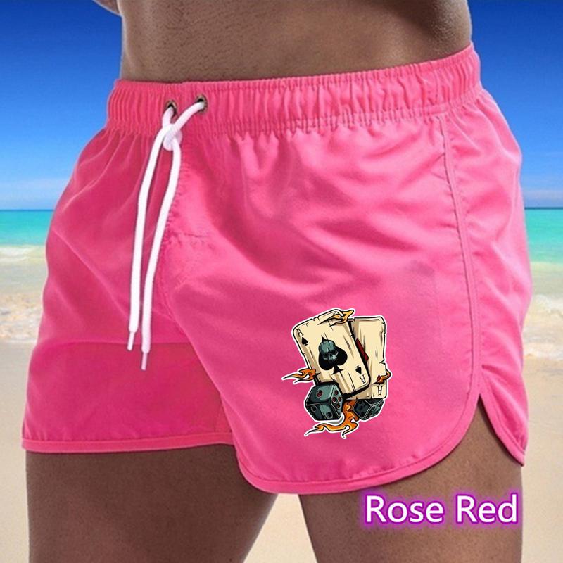 BBK-55 2025 Summer Men's Quick-Drying Swim Trunks Sports Pants Swimwear Beach Shorts Jogging Shorts