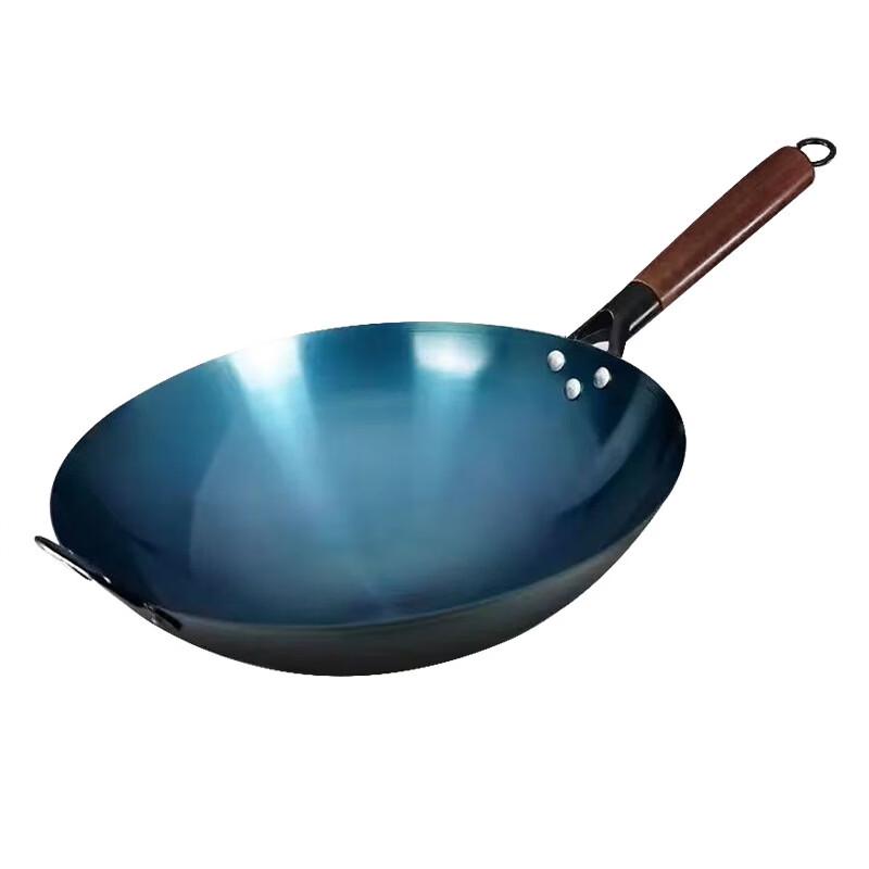 Традиционный круглый чугунный вок для жарки PuPan