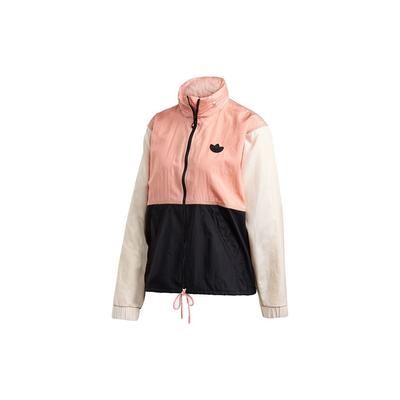 Originals Trefoil Color Block Ветровка Ретро Повседневная Спортивная Куртка Женская Розовая GK8559