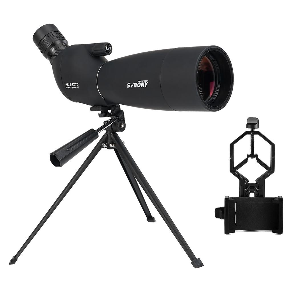 Svbony SV28plus 50/60/70mm Spotting Scope Powerful Zoom Telescope Long Range PORRO Prism Suit for Archery Target Shooting