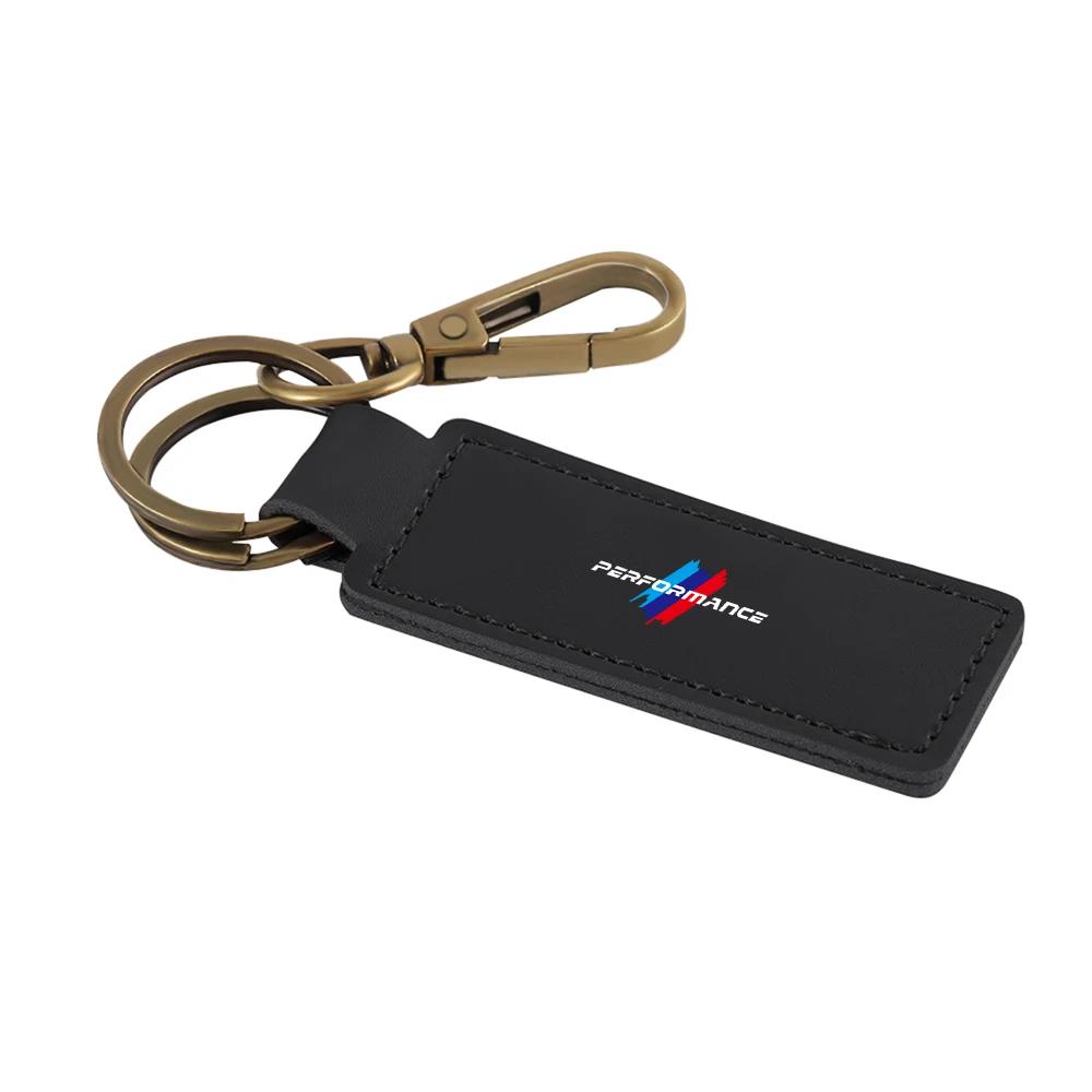 BAGE7 Car Sticker Hot 2026 For BMW 1pc For BMW M E46 E90 F30 E39 F10 E87 E36 F20 E92 Auto Accessories Fashion Car cowhide keychain key