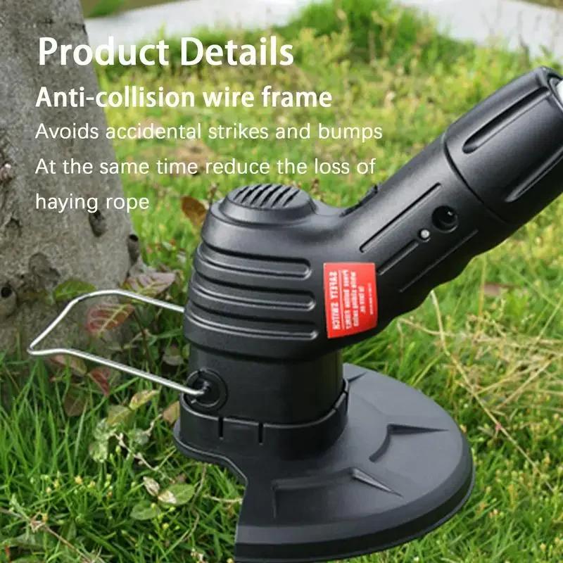 Бытовая электрическая газонокосилка с регулируемой длиной, триммер для стрижки травы, аккумуляторная газонокосилка, ручные садовые инструменты для обрезки