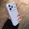 Для Magsafe Матовый Жидкий Силикон Чехол-Ремешок для iPhone 17 16 15 Pro Max 14 Plus 11 12 13 Air Магнитный Ремешок на Запястье Мягкий Чехол