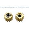 XIAOXIA 1PC X Copper Gear CQ890-67091 CQ890-67108 CQ890-67066 CQ890-67017 Copper Gear Fix Cutter Kit Assembly Compatible with HP DesignJet T120 T520