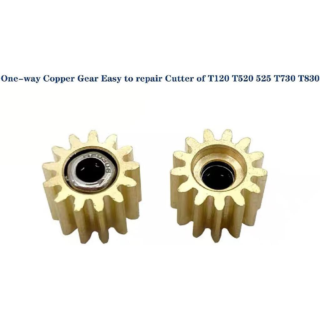 XIAOXIA 1PC X Copper Gear CQ890-67091 CQ890-67108 CQ890-67066 CQ890-67017 Copper Gear Fix Cutter Kit Assembly Compatible with HP DesignJet T120 T520