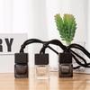 Dyed Square Cap Black Cap Empty Bottle Car Essential Oil Diffuser Fragrance Air Freshener Scent Perfume Bottle Ornament