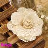 Home Decor Party Supplies Handmade Flowers Natural Hessian Retro Wedding Decoration Jute Burlap