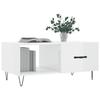 VidaXL Coffee Table High Gloss White 90x50x40 Cm Engineered Wood 829206