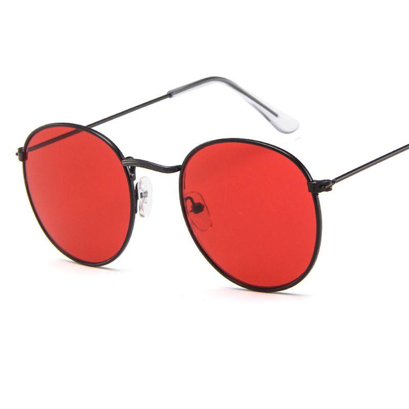 Модные большие круглые солнцезащитные очки для мужчин и женщин с винтажными ретро зеркальными линзами