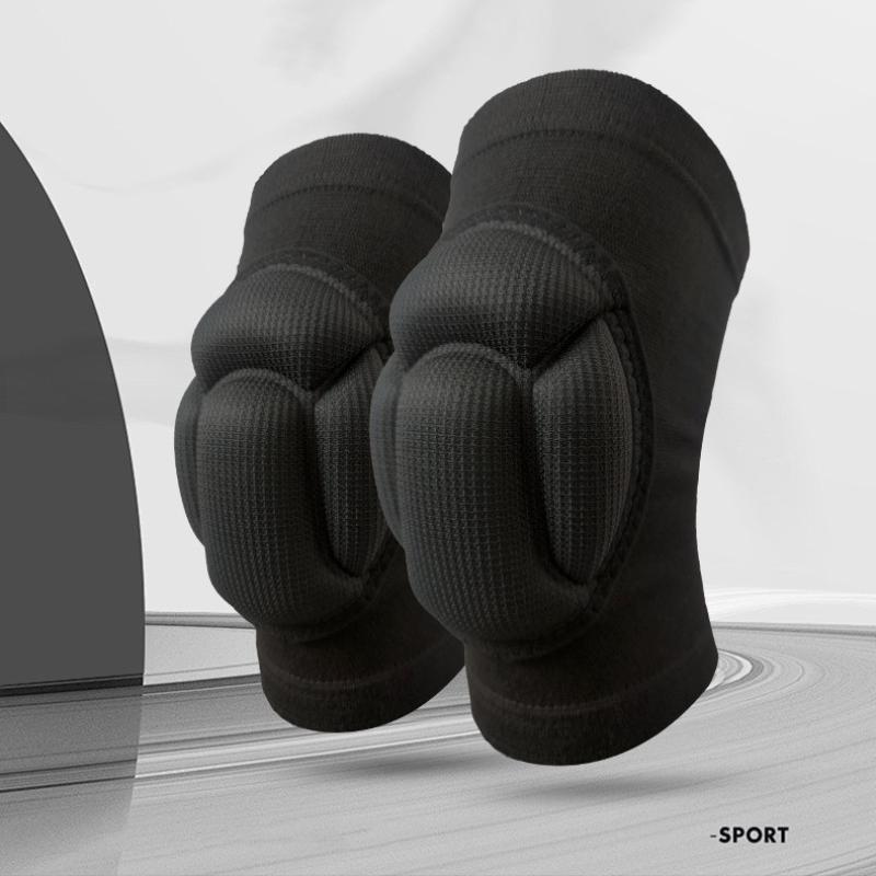 1 пара спортивных утолщенных наколенников для волейбола, экстремальных видов спорта, наколенник, поддержка танцев, эластичная защита от столкновений, наколенник