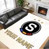Crystal Velvet Rug Custom Name Text, Soft Non Slip Floor Mat Home DecorSparta Prague