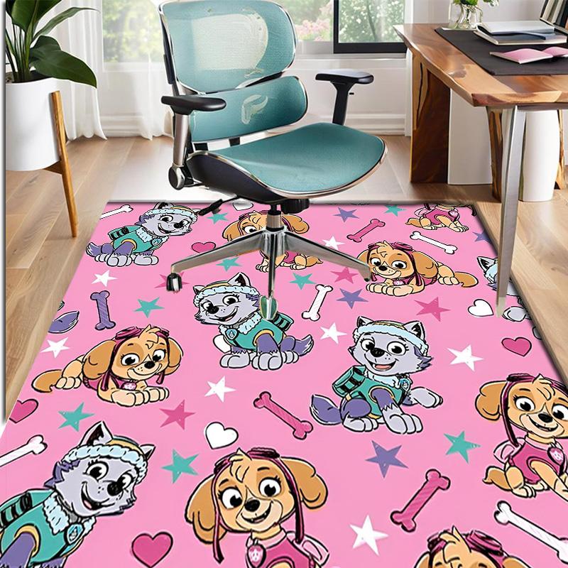 PAW Patrol Pattern Rug, Indoor/Outdoor Mat, for Picnic, Gameroom, Bedroom, Office, Living Room, Home Decor Carpet, Birthday Gift