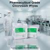 12X12inch Large Size Industrial Lint Free Cleanroom Wiper Kit Polyester Microfiber Wipes Cloth for Biopharmaceutical