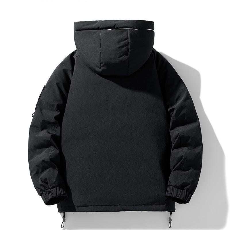 Уличная мода Свободная куртка-инструмент Зимняя Новая Парная Пуховик Корейский Инструмент Мужской
