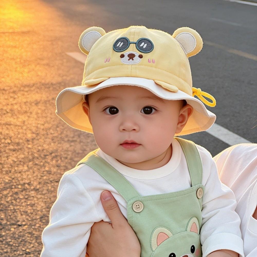 Soft Baby Hat Breathable Shade Hat Cute Children's Fishing Hat When Going Out