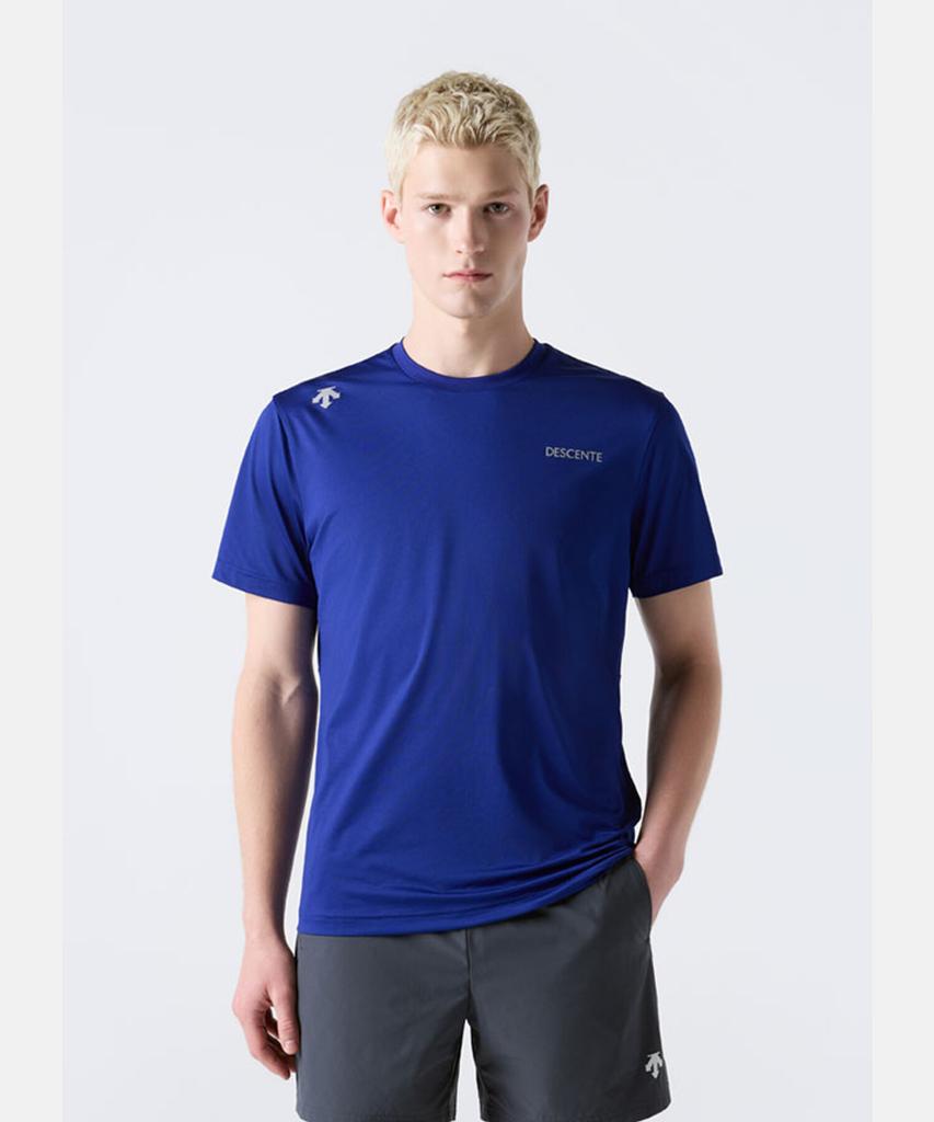 DESCENTE Быстросохнущая футболка с коротким рукавом Синяя Sr323Rts77 (Тип)