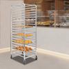 20 Tier Commercial Bakery Rack, Large Capacity Pastry Dough Cooling & Proofing Rack, Mobile Kitchen Storage Cart with Wheels