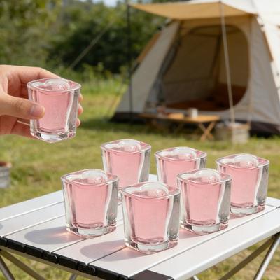 6 шт. Изякашный Маленький Бокал для Вина Простая Чашка для Воды Прозрачный Маленький Стеклянный Стакан Стакан в Форме Русалки Подходит для Подарка