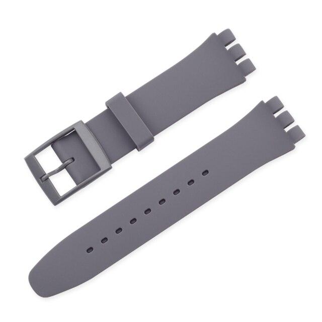 Силиконовый ремешок для часов Swatch, ремешок для часов 12 мм, 16 мм, 17 мм, 19 мм, 20 мм, водонепроницаемый резиновый браслет, аксессуары с инструментами
