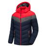 Men's Warm Cotton Coats Winter Color Matching Hooded Detachable Warm Coats Men's Large Size Wadded Jackets