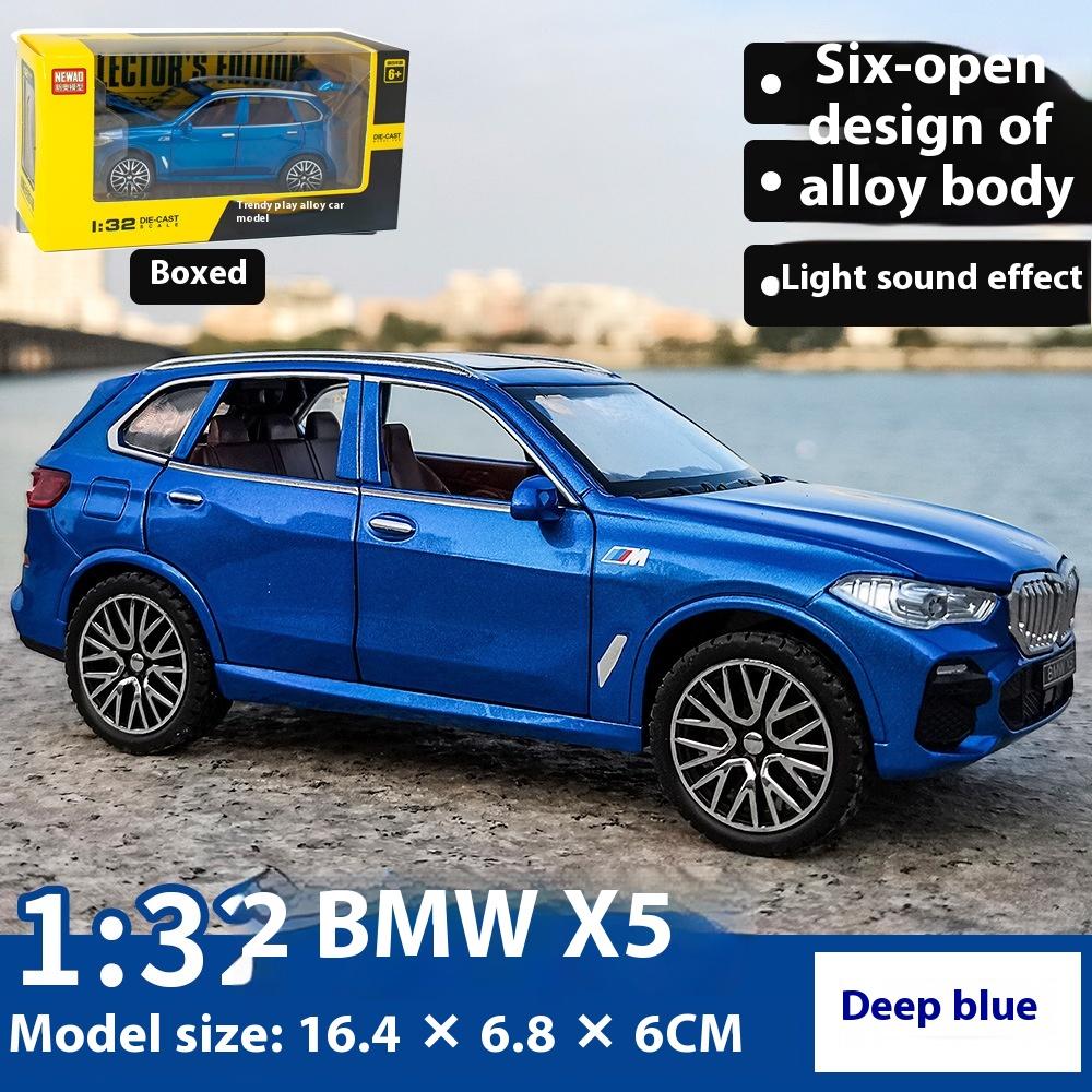 1/32 BMW X5 Внедорожник Сплав Автомобиль Литая Модель Звук и Свет Оттяжка Игрушка Коллекция Декоративный Подарок Мальчики Домашний Декор